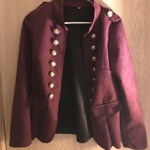 Burgundy jacket
